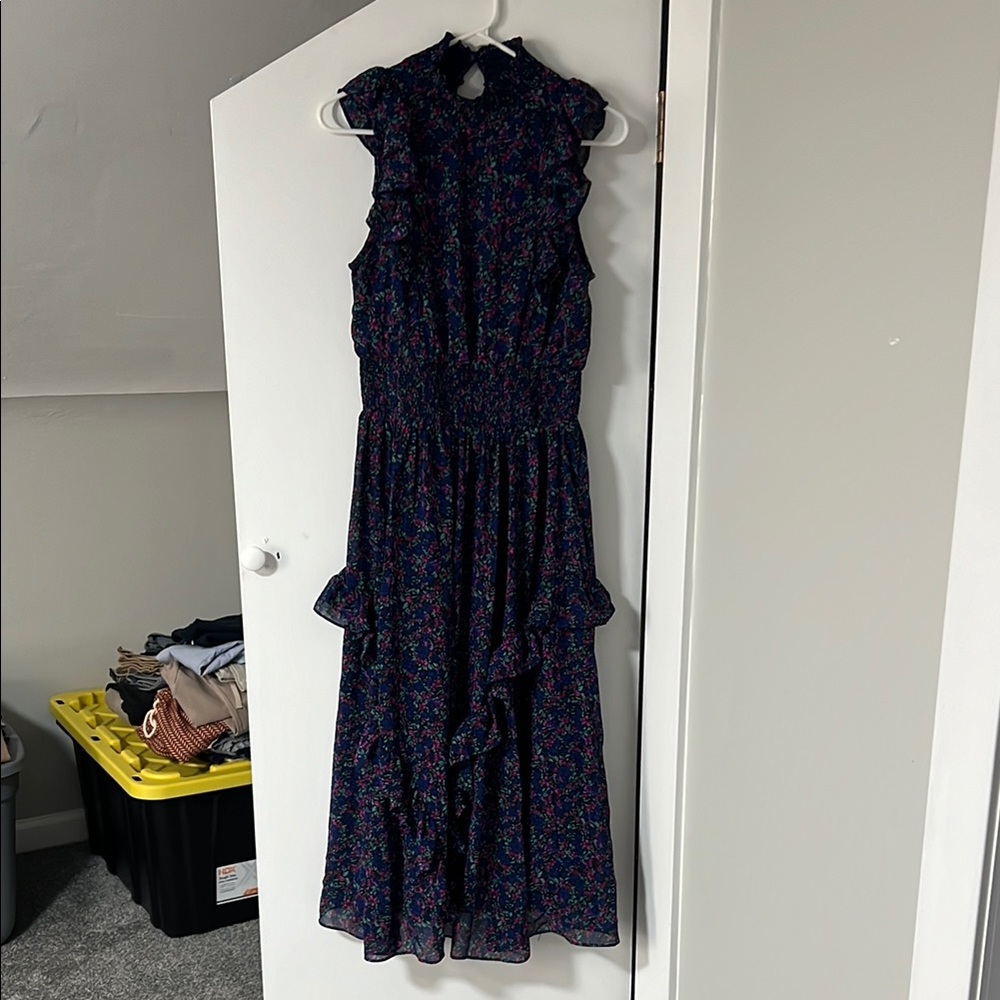 Floral Print Sleeveless Dress